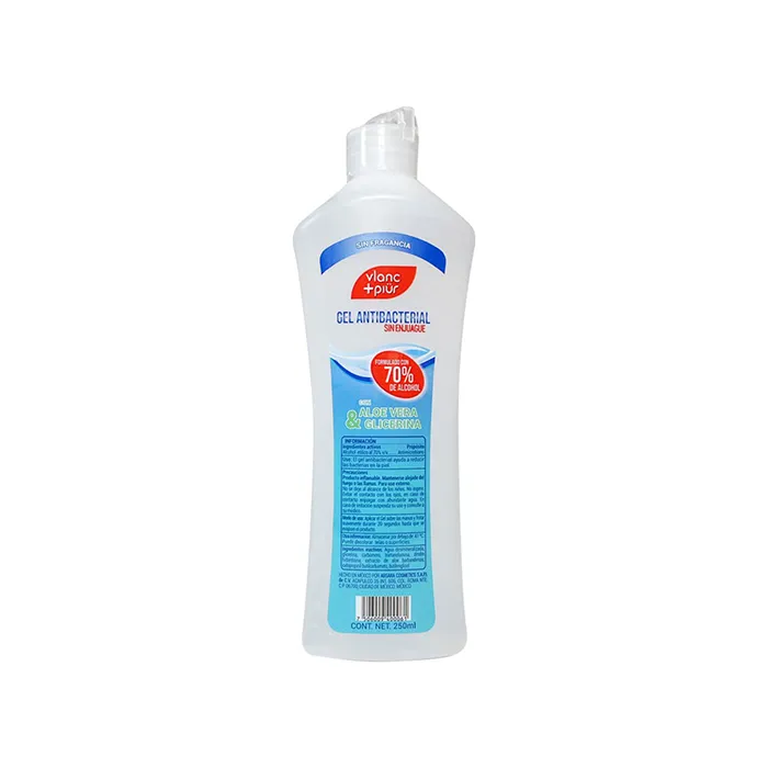  GEL ANTIBACTERIAL CON ÁLOE VERA VLANC+PIÜR 250 ML